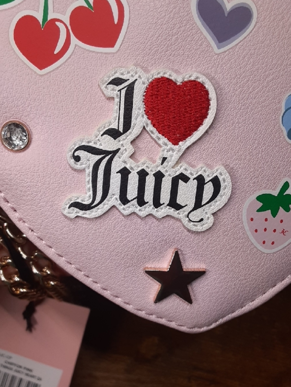 Juicy Couture Light Pink Heart-Shaped Crossbody - Picture 2 of 9